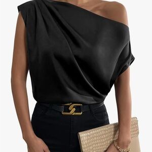 Elegant Black Off-Shoulder Top